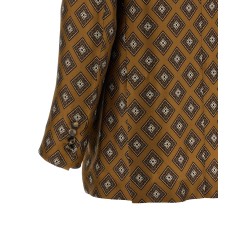 Tie-print blazer