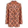 Tie print blazer