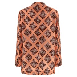 Tie print blazer