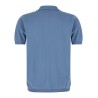 Open collar polo shirt