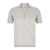 Open collar polo shirt