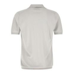 Open collar polo shirt