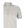 Open collar polo shirt
