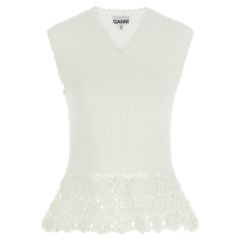 'Cotton Crochet' vest