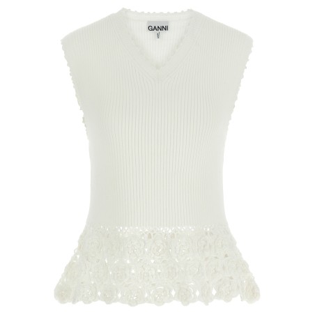 'Cotton Crochet' vest