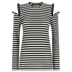 Sculptural shoulder t-shirt