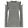 Sculptural shoulder t-shirt