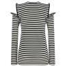 Sculptural shoulder t-shirt