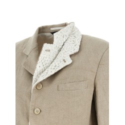 Double layer lapel blazer