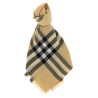 Check wool scarf