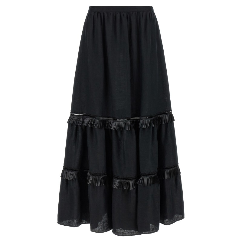 Fringed skirt