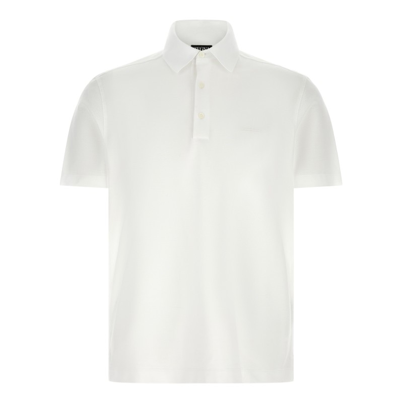 Piqué cotton polo shirt
