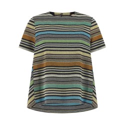 Lamé stripes t-shirt