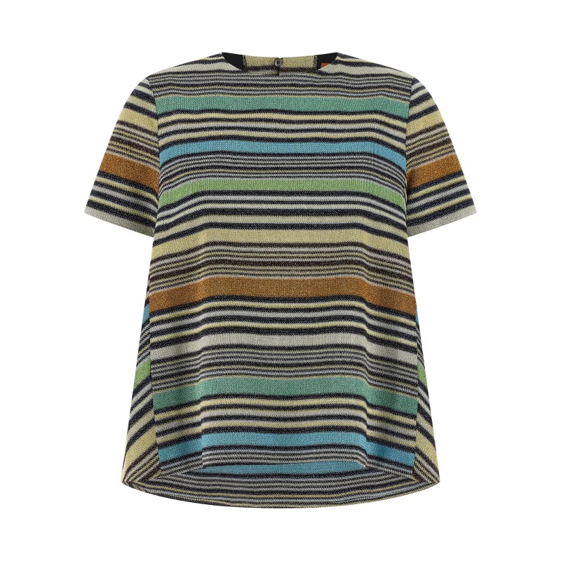 Lamé stripes t-shirt