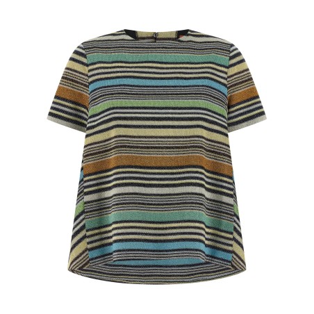 Lamé stripes t-shirt
