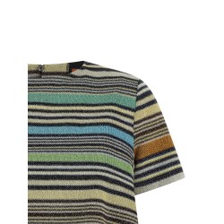 Lamé stripes t-shirt