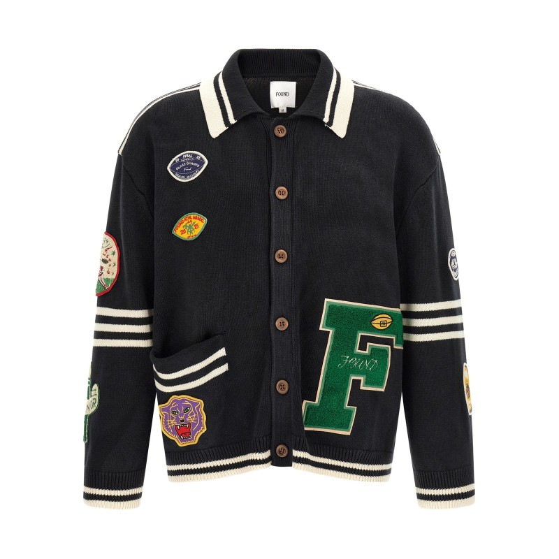 'Fin Varsity' cardigan