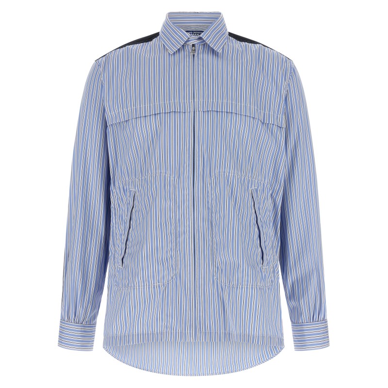 Denim insert shirt