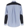 Denim insert shirt