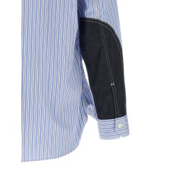Denim insert shirt