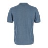 Open collar polo shirt