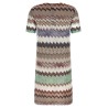 Lamé viscose dress