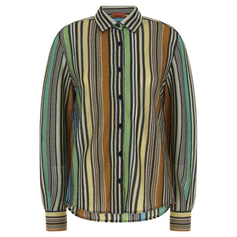 Lamé viscose shirt