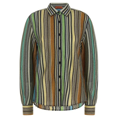 Lamé viscose shirt