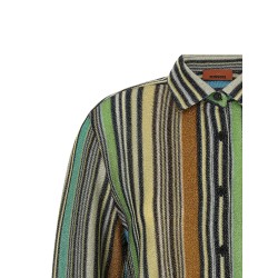 Lamé viscose shirt