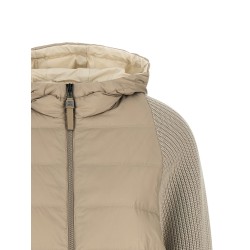 'Shiny Zipper Pull' down jacket