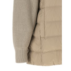 'Shiny Zipper Pull' down jacket