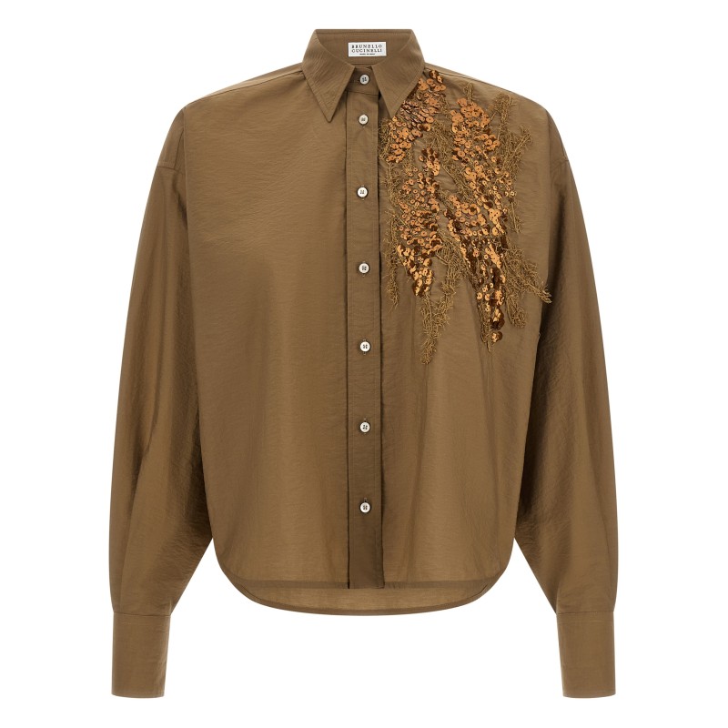 'Dazzling Seabed Embroidery' shirt