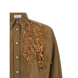'Dazzling Seabed Embroidery' shirt