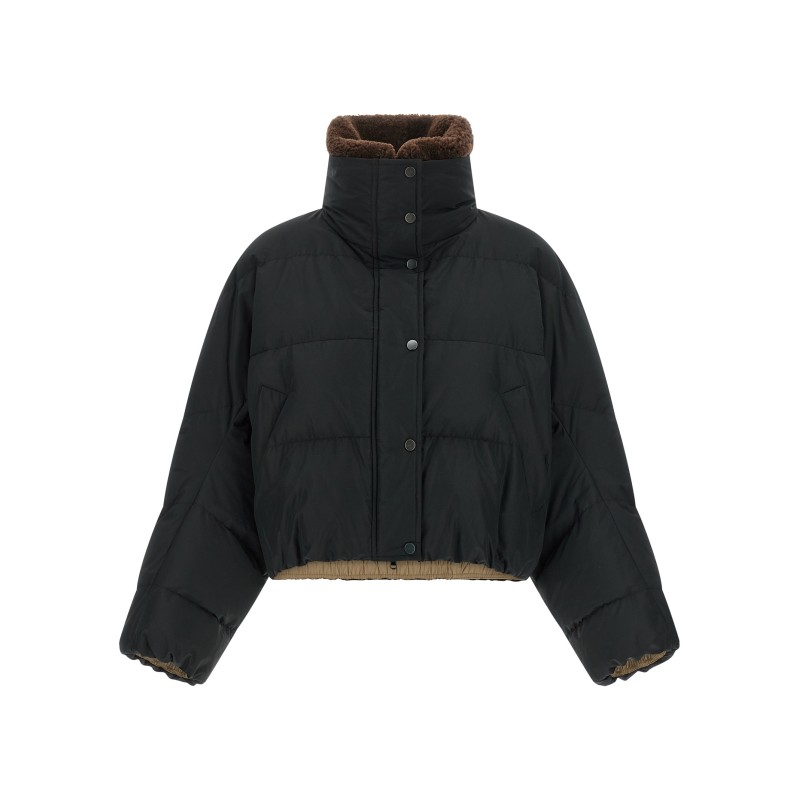 Cropped down jacket
