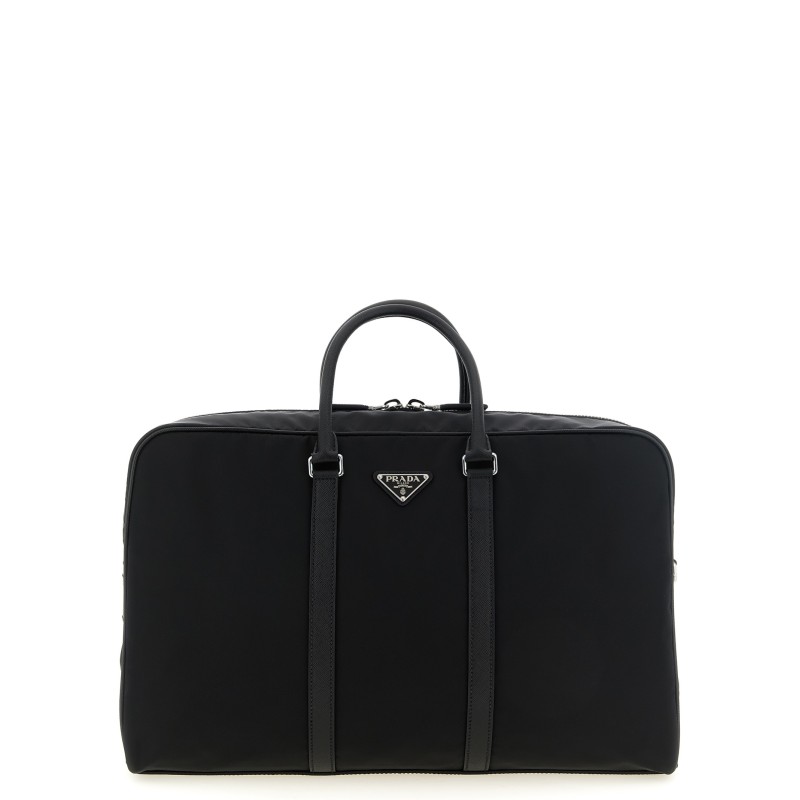 Re-Nylon and Saffiano travel bag