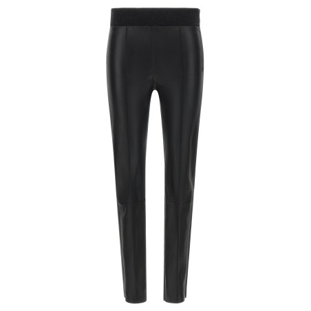 Stretch nappa leather leggings