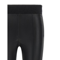 Stretch nappa leather leggings