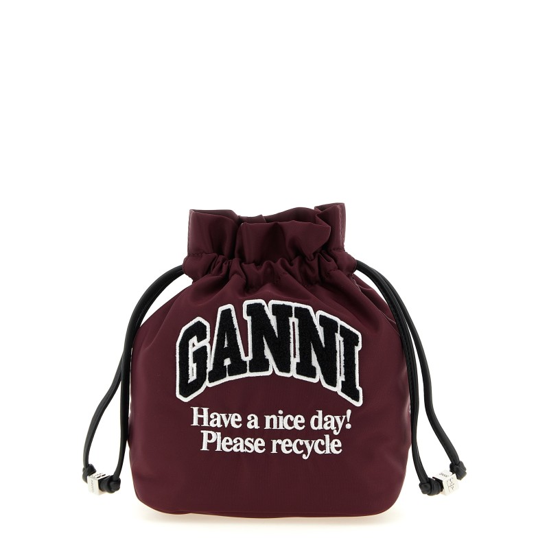 'Ganni Logo' pouch