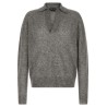 Cashmere and silk polo shirt