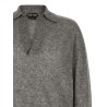 Cashmere and silk polo shirt