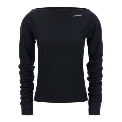 Boat neckline sweater