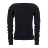 Boat neckline sweater