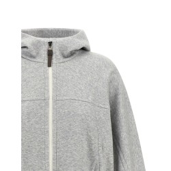 'Shiny Zipper Pull' cropped hoodie