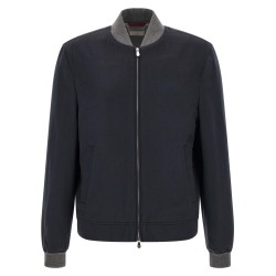 Light flannel bomber jacket