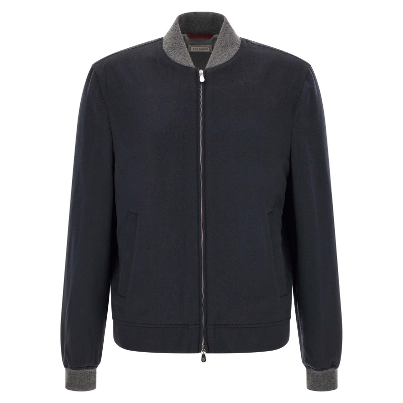 Light flannel bomber jacket