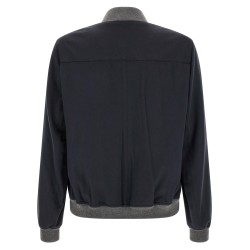 Light flannel bomber jacket