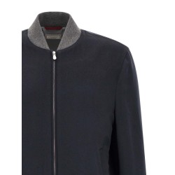 Light flannel bomber jacket