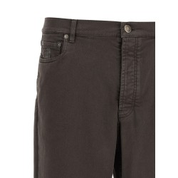 Garment-dyed denim jeans