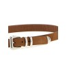 Metal toe cap belt