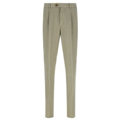 Linen gabardine trousers